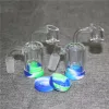 Hookah Glass Ash Catcher Bowls com macho 14mm Joint Bubbler Ashcatcher Bong Ashcatchers Recipiente de cera de silicone LL