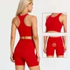 Lu Align 2 pièces ensemble de sport pour femmes exercice Biker Shorts 6 exercice course Fitness dos taille court sport soutien-gorge de gymnastique ensembles d'entraînement Yoga Lu Lemon LL 2024