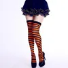 Women Socks Colorful Rainbow Stockings Striped Long Thigh High Over The Knee Ladies 2024