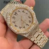 Ap Watch Diamond Moissanite Iced Out peut passer le test personnalisé Top Brand Out Certificat Vvs Hip Hop Bijoux Buste Down Handmade Pass Tter