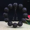 Strand Ebony Carving Rosary 20mm Gourd Accessories Armband