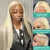 40 inch blonde 613 high-definition human hair wig 13x6 straight lace front wig Brazilian colored 13x4 lace front wig 230125