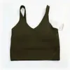2024 LU-20 U Back Yoga Align Tank Topps Gymkläder Kvinnor Casual Running Naken Tight Sports Bh Fitness Beautiful Underwear Vest SH 72