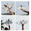 2.4g 6ch x450 3d/6g rc الإقلاع الرأسي LED RC Glider الأجنحة الثابتة RC طراز RTF التحكم عن بعد RC Toy for Kids 240118