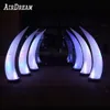 Défense gonflable romantique de 46cm, avec lumières LED, tube de colonne, cône gonflable éclairé pour événement de fête de mariage, vente en gros