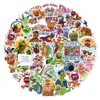 50 PCS Cartoon Muppets Graffiti Stickers Anime Mange Kermit The Frog Waterproof borttagbar bagage Notbok Scooter Kylskåp Telefon Diy Sticker Kids Paster Toy Toy