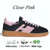 Handebol Spezial Claro Rosa Sapatilhas Designer Sapatos Vegan OG Alumínio Preto Goma Marrom Vermelho Homens Mulheres Treinadores Ao Ar Livre Esportes Planos QW2