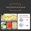 kommersiell grönsaksskärmaskin gurka morot skivning potatis skärare lerk elektrisk grönsaksskivare