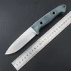 BM 162 Bushcrafter Faca de Caça Tática Fixa 4,43 '' S30V Lâmina de Cetim Verde G10 Alças com Bainha de Couro Faca de Sobrevivência Hunt BM 15002 15017 15500 15006