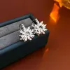 dangle earrings luxury cubic zirconia snowflake for women delicate temperament Jewelry Earings bijoux