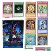 Kart Oyunları 66pcs İngilizce Yuh Kartları Yu-Gi-Oh Oyun Oyun Ticaret Savaşı Yu Gi OH CARTE DARE Sihirbaz Koleksiyonu Çocuk Oyuncak Drop Dhf9b