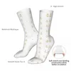 Men's Socks Cartoon White Golden Anchor Woman 2024 Female Sport