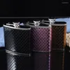 Flacons de hanche 3 pièces 6oz Portable en acier inoxydable Flacon Flagon Whisky Pot de vin Couverture Bouteille Voyage Drinkware