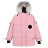 Дизайнерская куртка Canadas Goode средней длины, пуховик, женская куртка на пуху, парки, зимние толстые теплые пальто, женская ветрозащитная куртка Trend, куртка из гусиной белой лисы 3580