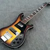 4003 Electric Bass Guitar, Satin Finish Retro Sunburst, Upgrade Justerable Bridge tillgänglig, Black PickGuard, High Quality