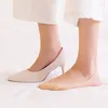 Женские носки, женские шелковые слинги, невидимые противоскользящие подушечки в передней части стопы, летние туфли на высоком каблуке, впитывающие пот, скользкие