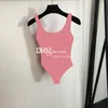 Luksusowy litera drukowana seksowna projektant kostiumów kąpielowych kantarki stroje kąpielowe kobiety bikini letnia plaża One Piece Swimsuit Suit
