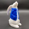 4 inch White Rabbit Hand Pipe Smoking Hookah Bong Silicone Unbreakable Shisha +bowl