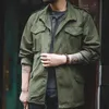 Giacche da uomo Maden M65 Giacche da uomo Verde militare Giacca di jeans oversize Militare Vintage Giacca a vento casual Cappotto solido Abbigliamento Retro Allentato J240125