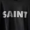 Классические постиранные мужские и женские футболки с короткими рукавами American High Street Saint Michael's с принтом