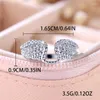 Wedding Rings Cute Female White Zircon Stone Ring Trendy Silver Color Engagement For Women Small Jewelry Gift