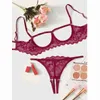 Sexig uppsättning erotiska klippta bra underkläder sexig g sträng thong set sexig bowknot bh set kvinnor ihåliga ut underkläder lenceria sensuell mujer l2