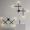 Lampada da parete moderna a LED minimalista in alluminio per soggiorno camera da letto loft decorazioni per la casa comodino nordico bar apparecchio di illuminazione estetica