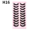 3D False Eyelashes 10 Pairs Eyelashes 3D Mink Lashes Faux Mink Fluffy Lash Soft Full Thick Wispy Eyelashes Extension