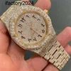 Ap Watch Diamond Moissanite Iced Out peut passer le test personnalisé Top Brand Out Certificat Vvs Hip Hop Bijoux Buste Down Handmade Pass Tter