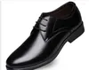 Robe chaussures automne affaires hommes oxfords ensemble de pieds noir marron mâle bureau mariage pointu décontracté cuir respirant