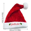 Berets Red Plush Christmas Hat For Holiday Event SantaClaus Adults Children Lovely Santa Party Props