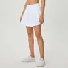 AL0YOGA-14 Women Yoga Sports Tennis Skirt Women's Anti Light Outdoor Fitness Yoga Skirt Shorts Quick Drying Pleated Skirts