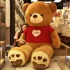 Maglione gigante di alta qualità orso bambola di peluche morbido ripieno animale orsacchiotto peluche bambini e ragazze San Valentino regalo di compleanno di San Valentino 240124