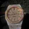 AP Watch Diamond Moissanite Iced Out Can Pass Test Digner Exclusive Digner Custom Can Passera detektion Sapphire Glass 904 Stainls Steel Strap Original Box and Paper