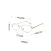 Sunglasses Metal Japanese Harajuku Glasses Anti-blue Oversized Gold Silver Black Vision Care Spectacles Women Men