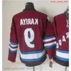 Film CCM Vintage Ice Hockey 9 Lanny McDonald Jerseys sydd 14 Rene Robert 19 Joe Sakic 5 Rob Ramage 8 Teemu Selanne 1 Chico Resch Jersey 89