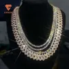 Bijoux Hip Hop glacés S925, collier de Tennis en pierre synthétique ample, diamant Moissanite, 3mm 4mm, meilleure vente 2023