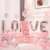 1set Transparent Letter Balloon Box Love Red Foil Balloons Happy Valentines Day Wedding Room Party Decorations 240124