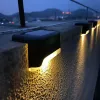 10 pz LED Solare Luce Scale Illuminazione Esterna Impermeabile Passaggio Giardino Cortile Terrazza Guardrail Lampada Passo Luci Paesaggio D2.0 LL