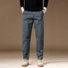 MINGYU marque hommes kaki Cargo pantalon 97 coton épais couleur unie vêtements de travail pantalon décontracté coréen classique survêtement pantalon mâle 240122