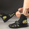 Sapatos de boxe profissional feminino masculino sapatos de luta livre treinadores de luta juvenil