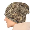 Beanie/Kafatası Kapakları Gerçek Ağaç Kamuflaj Camo Desen Bonnet Şapkaları Hip Hop Örme Şapka Erkekler İçin Sonbahar Kış Sıcak Kafataları Beanies Kapaklar 240125