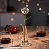 Party Centerpiece Crystal Rose in Vase Favors Party Supplies Wedding Anniversary Gifts Gifts Event Keepsake Table Decors