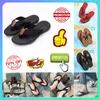 Gratis frakt lyx Metalliska Slide Sandals Designer Slides Man Women's Slippers Shoes Anti Slip Wear-Resistent Light Weight Summer Fashion Wide Flip Flop