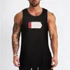 Tanktops voor heren Lilith Low Battery Topvesten Mouwloze T-shirts