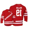 Wisconsin Badgers College Hockey Jerseys Aangepaste Dylan Holloway Cole Caufield Brock Ty Pelton-Byce Ty Emberson Brian Elliott Ryan Mcdonagh 24