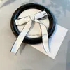 2024SS Designer Jewelry Sweet Bow Spring Clips Black White Ribbon Bowknot Head Barrettes Double Layer Women Hairpin Fashion Headwear