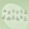 Hanyu Biżuteria 925 Sterling Srebrny Znak Zodiak Wisiant D VVS Moissanite Diamond Naszyjnik