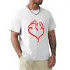 Polo da uomo FIRE LOVE-22 T-shirt camicetta Magliette divertenti cotone pesante a maniche corte