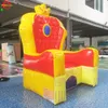 3 mH (10 pies) con soplador Barco aéreo gratuito Actividades al aire libre Silla inflable del trono del rey de cumpleaños para niños y adultos Fiesta para tomar fotos